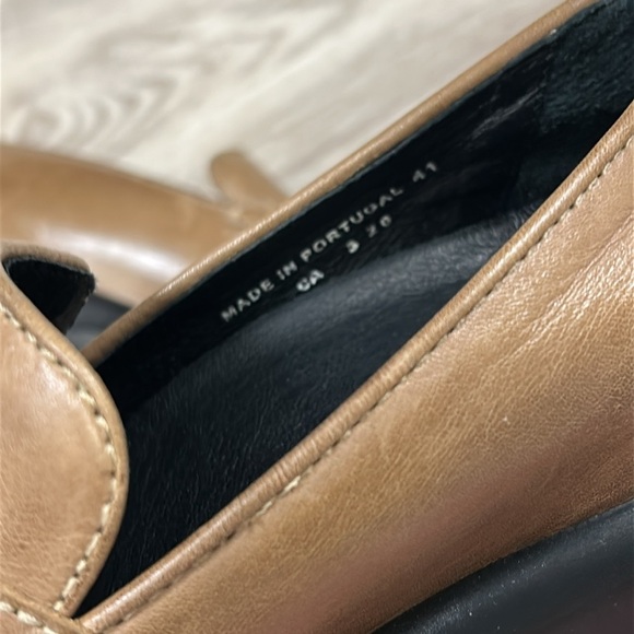 Dansko Royal Romance Tan Leather Embroidered Platform Clog Loafer Comfort Shoes - Picture 8 of 10